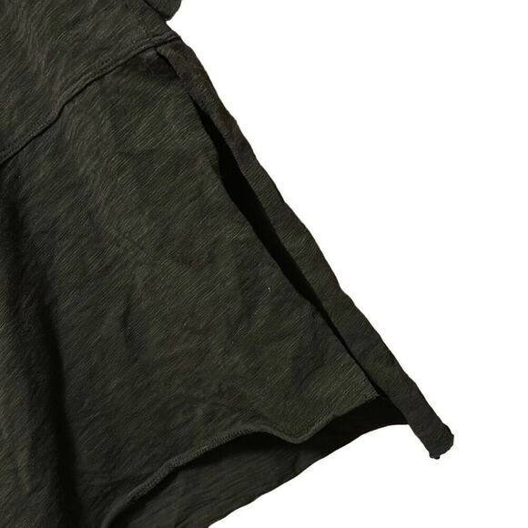 Matty M Olive Green Tunic Top 3 Button Detail Long Sleeve Casual - Picture 2 of 6